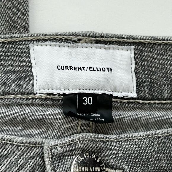 current/elliott Gray Skinny Mid Rise Raw Hem Jeans - Picture 5 of 5